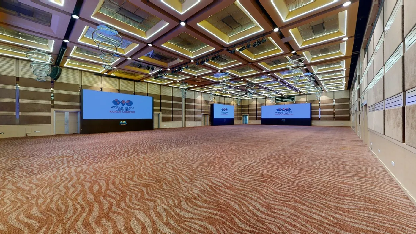 Convention centre interior used to illustrate Novo Reperio's presentation process
